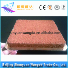 Espuma de cobre do metal da porosidade da alta qualidade da personalização com placa de cobre para a dissipação de calor